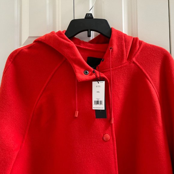 Banana Republic Wool-Blend Coat - Orange - Size XXL NWT - Picture 4 of 11